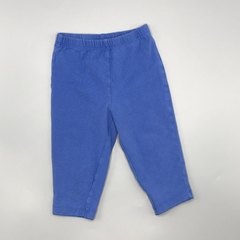 Segunda Selección - Legging Carters Talle 6 meses azul liso - Largo 33cm