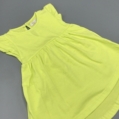 Vestido NUEVO Yamp Talle 6 meses algon verde fluor - comprar online