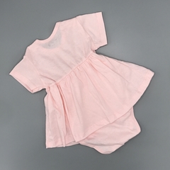 Vestido body NUEVO BLUM Talle 3-6 meses rosa liso bolsillo en internet