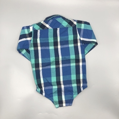 Segunda Selección - Camisa body Minimimo Talle XL (12-18 meses) cuadris verde azul en internet