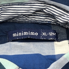 Segunda Selección - Camisa body Minimimo Talle XL (12-18 meses) cuadris verde azul - Baby Back Sale SAS