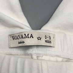 Segunda Selección - Legging Wanama Talle 0-3 meses blanca bordado fluor - Baby Back Sale SAS