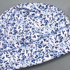 Gorro Cheeky Talle M (6-9 meses) algodón blanco florcitas azules - comprar online