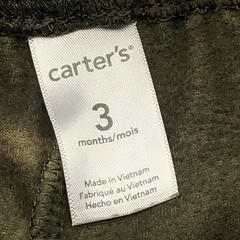 Segunda Selección - Jogging Carters Talle 3 meses micropolar verde militar camuflado (29 cm largo) - Baby Back Sale SAS