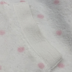 Imagen de Segunda Selección - Campera Owoko Talle 1 (3 meses) plush blanco lunares rosa