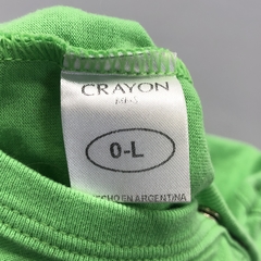 Segunda Selección - Body Crayón Talle L (9-12 meses) verde FLASH - Baby Back Sale SAS
