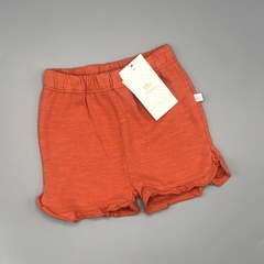 Short Cheeky Talle S (3-6 meses) algodón naranja ladrillo volados