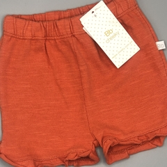 Short Cheeky Talle S (3-6 meses) algodón naranja ladrillo volados - comprar online