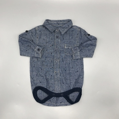 Camisa body Baby Club Talle 3-6 meses jean azul flechas