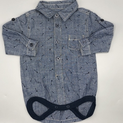 Camisa body Baby Club Talle 3-6 meses jean azul flechas - comprar online