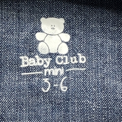 Camisa body Baby Club Talle 3-6 meses jean azul flechas - Baby Back Sale SAS