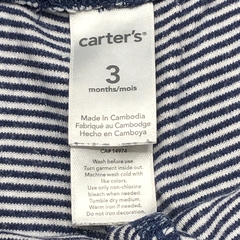 Legging Carters Talle 3 meses algodón rayas azul blanco (29 cm largo) - Baby Back Sale SAS