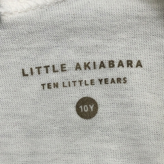 Remera Little Akiabara Talle 10 años algodón color crudo volados - Baby Back Sale SAS