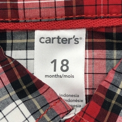 Camisa body Carters Talle 18 meses cuadrillé - rojo blanco - Baby Back Sale SAS