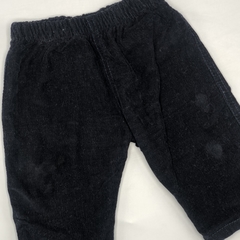 Pantalón Talle 3 meses corderoy azul oscuro interior algodón (32 cm largo) - comprar online
