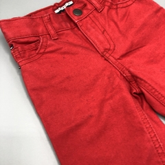 Segunda Selección - Pantalón Tommy Hilfiger Talle 3-6 meses jean rojo liso (37 cm largo) - tienda online