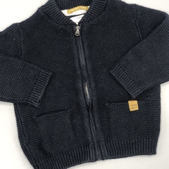 Segunda Selección -Saco Zara Talle 6-9 meses azul tejido - comprar online