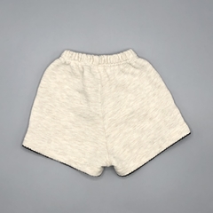 Short Broer Talle 1-3 meses algodón beige bordado borde negro en internet