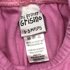 Legging Grisino Talle 1-3 meses rosa liso - Largo 31cm - Baby Back Sale SAS