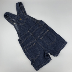 Jumper short Baby Cottons Talle 9 meses jean azul oscuro costuras marrón en internet