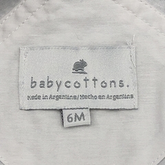Segunda Selección - Jumper short Baby Cottons Talle 6 meses gabardina blanco - Baby Back Sale SAS