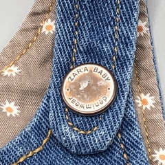 Segunda Selección - Jumper pollera Zara Talle 6-9 meses jean azul (interior marrón flores)