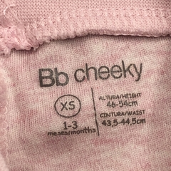 Legging Cheeky Talle XS (0 meses) algodón rosa jaspeado (31 cm largo) - Baby Back Sale SAS