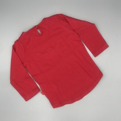 Remera Cheeky Talle 6-9 meses algodón rojo coronita bordada en internet