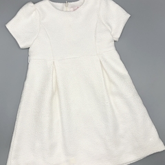 Segunda Selección - Vestido Baby Cottons Talle 3 años algodón waffle blanco
