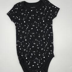 Body Calvin Klein Talle 3-6 meses algodón negro letras blancas - comprar online