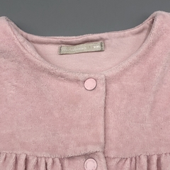Imagen de Segunda Selección - Saco Minimimo Talle XXL (18-24 meses) plush rosa bordado corazón lentejuelas
