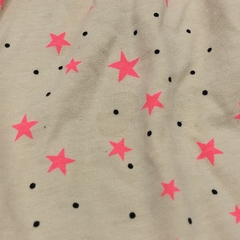 Imagen de Segunda Selección - Vestido Little Akiabara Talle 9 meses algodón rosa claro estrellitas rosa fluor pompones