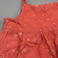 Segunda Selección - Vestido Wanama Talle 3-6 meses fibrana coral bordada - tienda online