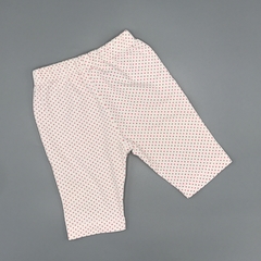 Legging Crayón Talle OS (3-6 meses) blanca lunares rosa (27 cm largo) en internet