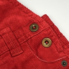 Imagen de Segunda Selección - Jumper pantalón John Lewis Talle 3-6 meses corderoy rojo tren bordado (interior algodón)
