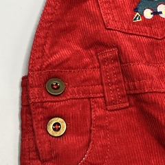 Segunda Selección - Jumper pantalón John Lewis Talle 3-6 meses corderoy rojo tren bordado (interior algodón) - comprar online