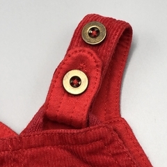 Segunda Selección - Jumper pantalón John Lewis Talle 3-6 meses corderoy rojo tren bordado (interior algodón) - Baby Back Sale SAS