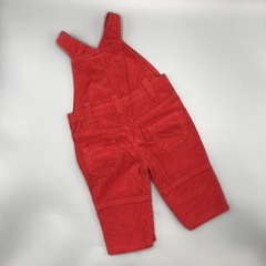 Segunda Selección - Jumper pantalón John Lewis Talle 3-6 meses corderoy rojo tren bordado (interior algodón) en internet
