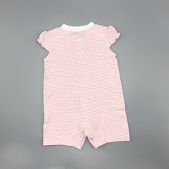 Enterito Baby Cottons Talle 3 meses algodón rayas rosa blanco flamenco en internet
