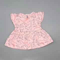 Segunda Selección - Set Carters Talle NB (0 meses) algodón rosa gris dinos (remera body legging 24 cm largo) - Baby Back Sale SAS