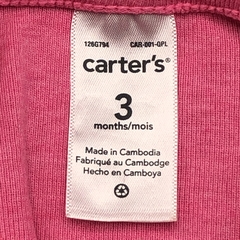 Segunda Selección - Set Carters Talle 3 meses algodón azul oscuro rosa lunares (bata y vestido body) en internet
