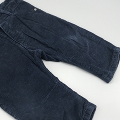 Segunda Selección - Pantalón Minimimo Talle M (6-9 meses) corderoy fino azul oscuro interior algodón - Baby Back Sale SAS