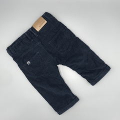 Segunda Selección - Pantalón Minimimo Talle M (6-9 meses) corderoy fino azul oscuro interior algodón en internet