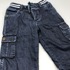 Segunda Selección - Jegging Little Akiabara Talle 9 meses jeana zul oscuro bolsillos (interior algodón) - tienda online