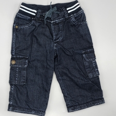 Segunda Selección - Jegging Little Akiabara Talle 9 meses jeana zul oscuro bolsillos (interior algodón) - comprar online