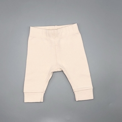 Segunda Selección - Legging Cheeky Talle XS (0 meses) algodón rosa claro (26 cm largo)