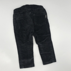 Pantalón Little Akiabara Talle 9 meses negro - gamuzada - Largo 38cm en internet
