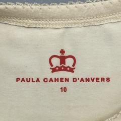 Segunda Selección - Remera Paula Cahen D Anvers Talle 10 años algodón y lycra color manteca moño - Baby Back Sale SAS