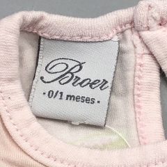 Remera Broer Talle 0-1 meses rosa granadina - Baby Back Sale SAS