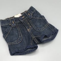 Short Old Navy Talle 6-12 meses jean azul oscuro costuras beige - comprar online